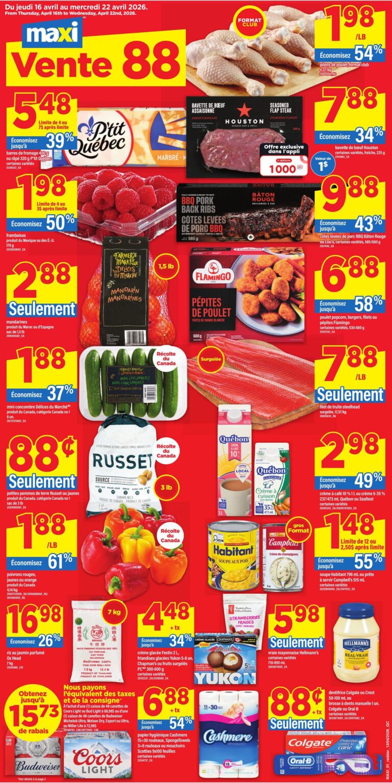 Circulaire Maxi 16.04.2026